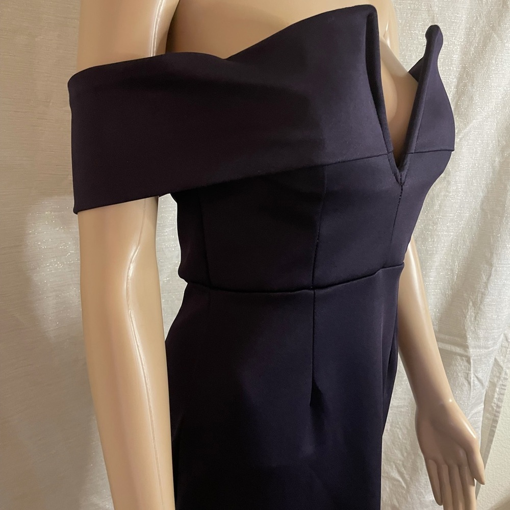 Blue Off the Shoulder Dress
